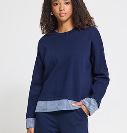 ICHI Pinda Layered Effect Sweatshirt
