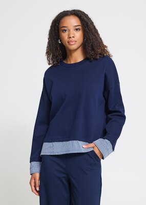 ICHI Pinda Layered Effect Sweatshirt