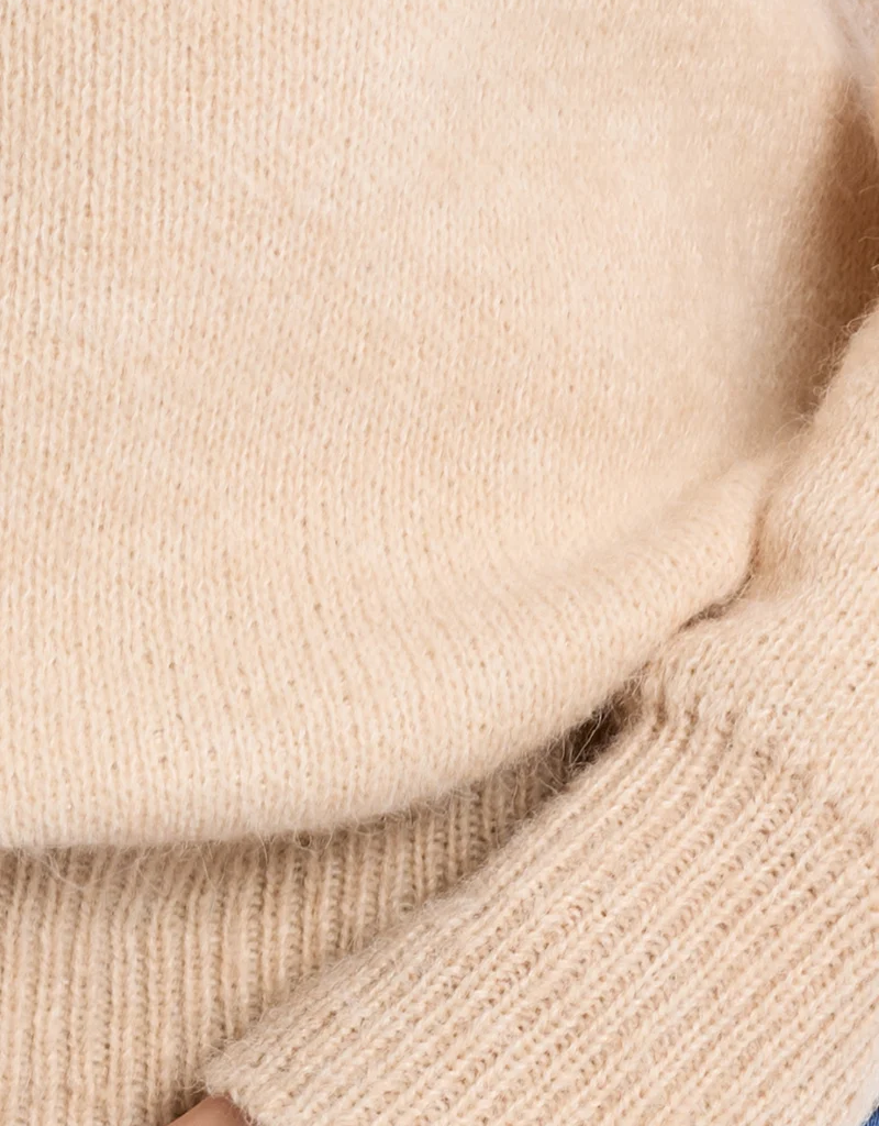 Molly Bracken Kids Berri Bow Kids Pullover in Beige