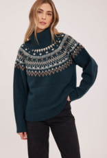 Gentle Fawn Freya Oversized Turtle Neck in Spruce Green