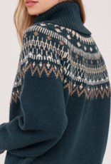 Gentle Fawn Freya Oversized Turtle Neck in Spruce Green