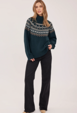 Gentle Fawn Freya Oversized Turtle Neck in Spruce Green