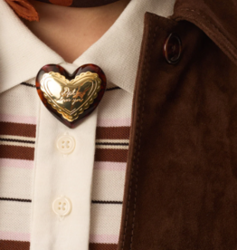 Des Petits Hauts Des Petits Hauts - Pamela Heart Brooch "DPH Loves You"