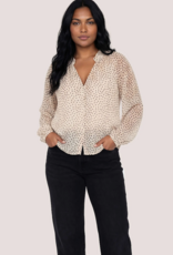 Gentle Fawn Annie Long Sleeve Blouse in Cream Polka-Dot