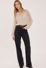 Gentle Fawn Annie Long Sleeve Blouse in Cream Polka-Dot