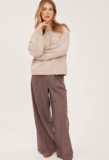 Gentle Fawn Collins Double Pleated Pinstripe Pant in Café