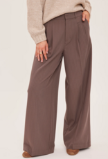 Gentle Fawn Collins Double Pleated Pinstripe Pant in Café
