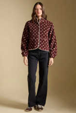 Saltwater Luxe Deeda Sherpa Jacket With Snaps in Merlot