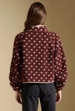 Saltwater Luxe Deeda Sherpa Jacket With Snaps in Merlot