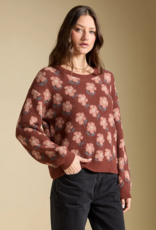 Saltwater Luxe Vincent Pullover Knit Sweater in Merlot