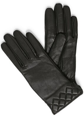 ICHI Evan Leather Glove in Black