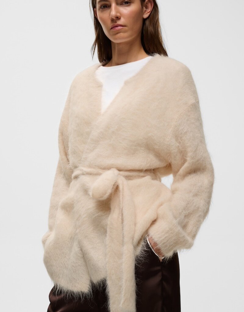 InWear Pello Alpaca Cardigan in Cream Haze
