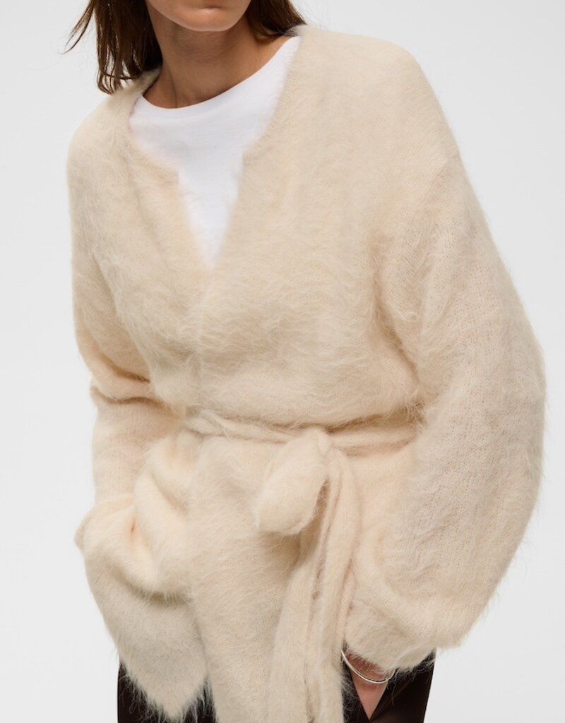 InWear Pello Alpaca Cardigan in Cream Haze