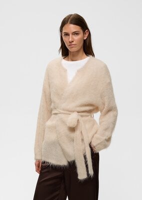InWear Pello Alpaca Cardigan in Cream Haze