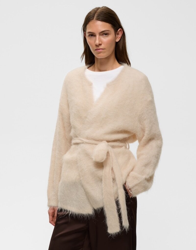 InWear Pello Alpaca Cardigan in Cream Haze