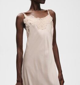 InWear Orah Lace Detail Slip Dress in Cream Haze
