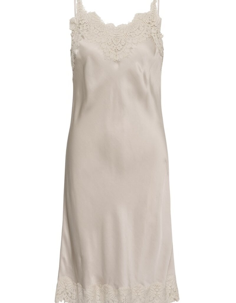 InWear Orah Lace Detail Slip Dress in Cream Haze