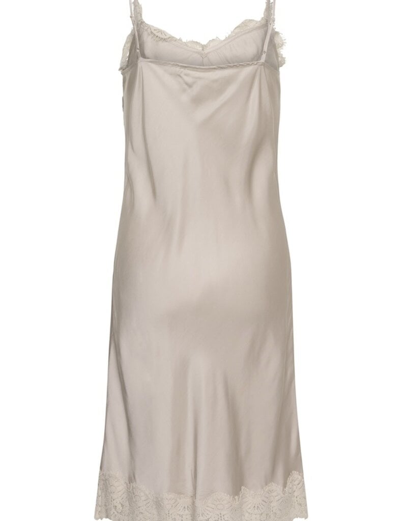 InWear Orah Lace Detail Slip Dress in Cream Haze