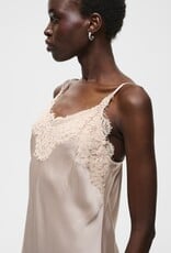 InWear Orah Lace Detail Slip Dress in Cream Haze