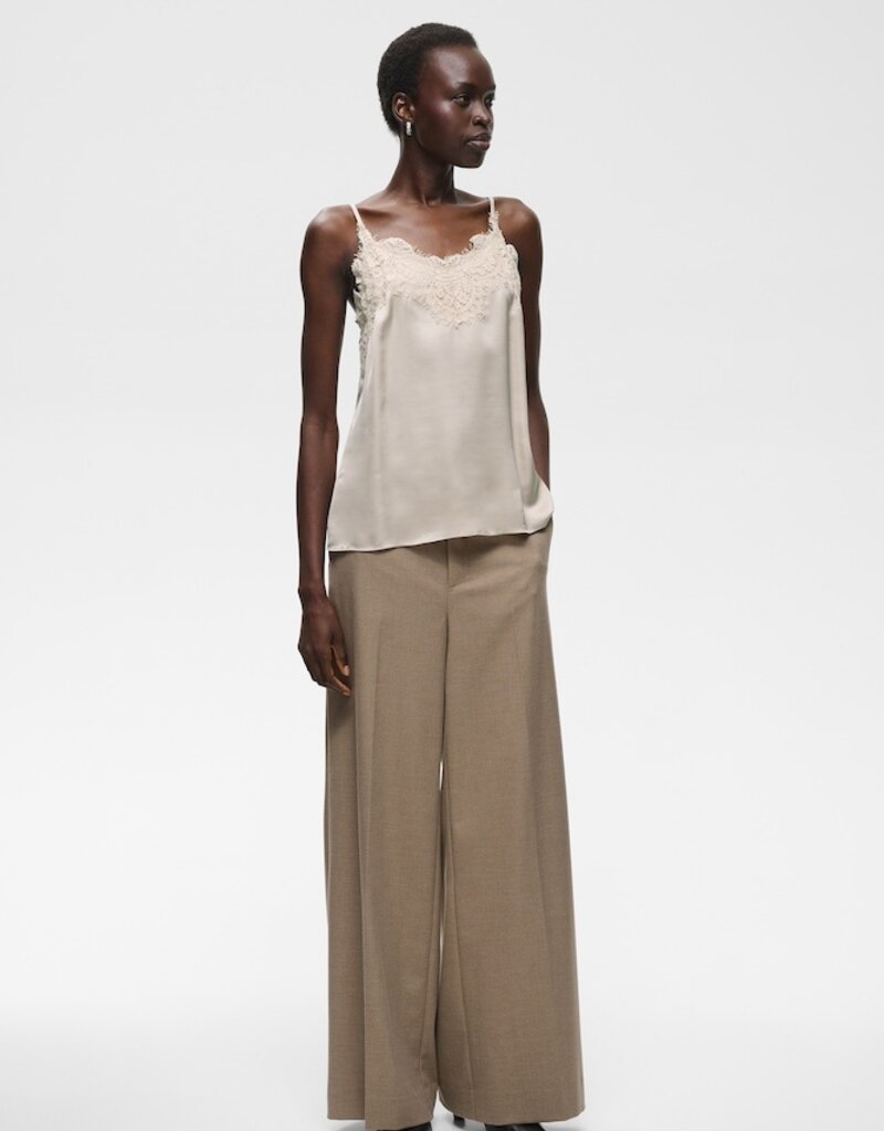 InWear Orah Lace Detail Cami in Cream Haze