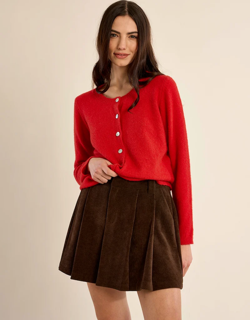 Molly Bracken Emmie Mini Skort in Chocolate