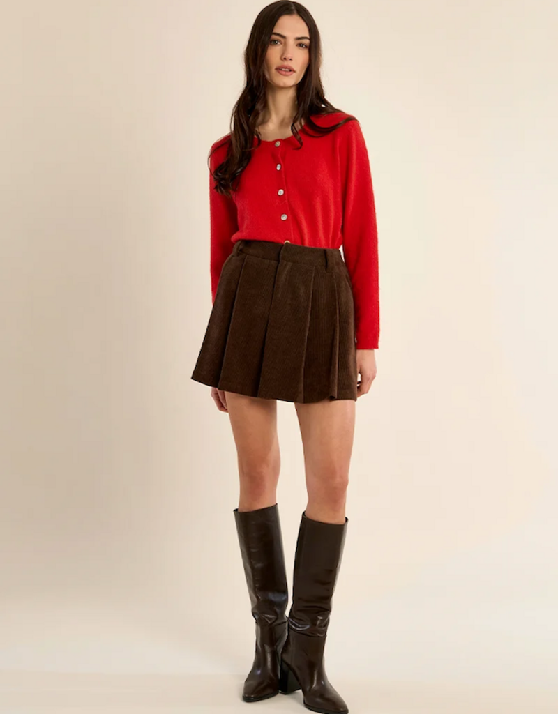 Molly Bracken Emmie Mini Skort in Chocolate