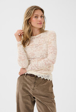 Cream Pitia Lace Blouse