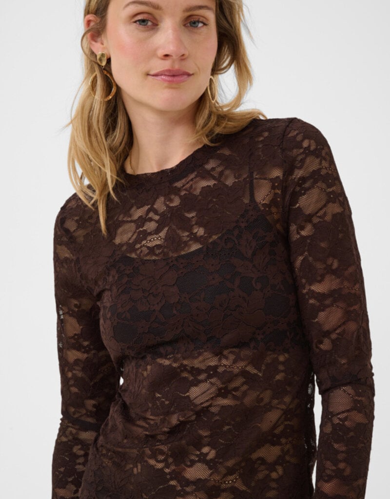 Cream Pitia Lace Blouse