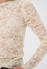 Cream Pitia Lace Blouse