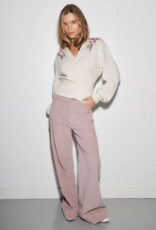 Louizon Cachecoeur Wrap Sweater in Ecru Cream