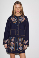 Louizon Felisse Navy Embroided Jacket