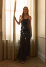 Lucy Paris Zara Sequin Dress in Black
