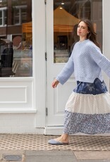 Cara and the Sky Darwin Oversized Chunky Knit Jumper in Blue
