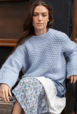 Cara and the Sky Darwin Oversized Chunky Knit Jumper in Blue