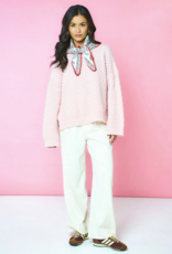 Cara and the Sky Darwin Oversized Chunky Knit Jumper in Pink