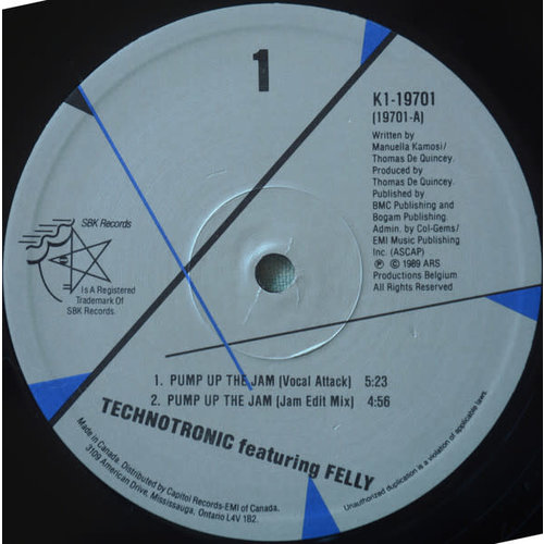 Technotronic - Pump Up The Jam [USED]