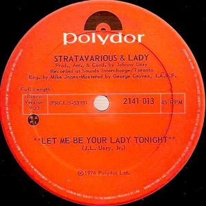 Stratavarious & Lady - Let Me Be Your Lady Tonight (12") [USED]