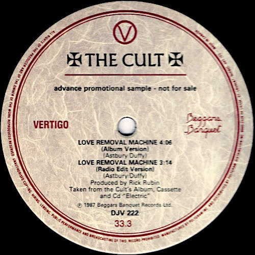 The Cult - Love Removal Machine (12")[USAGÉ]