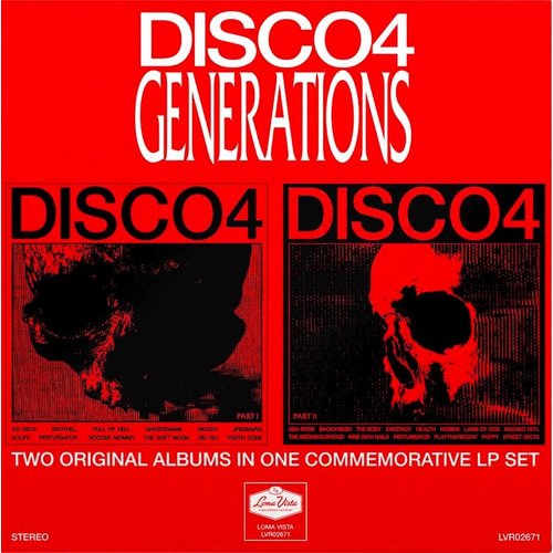 HEALTH - DISCO4 Generations (2LP - Limited Edition Red/Blue Translucent Vinyl) [USED]
