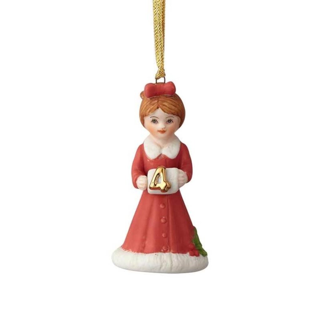 GROWING UP GIRLS COLLECTIBLE  ORNAMENT BRUNETTE AGE 4