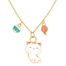 PIGGY STORY CHARMING WHIMSY NECKLACE- SWEET KITTY
