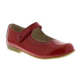FOOTMATES EMMA- RED PATENT