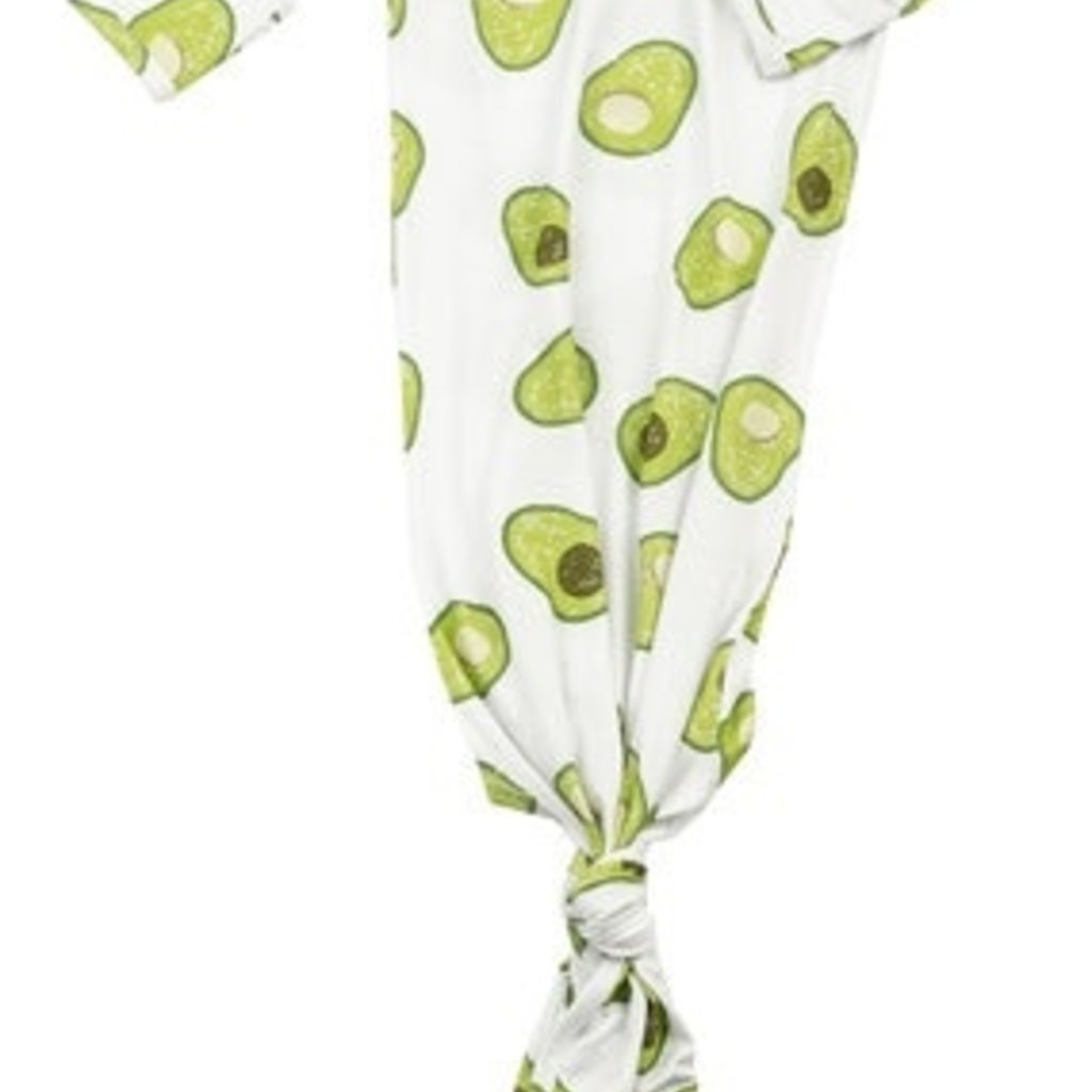 knotted gown and hat set