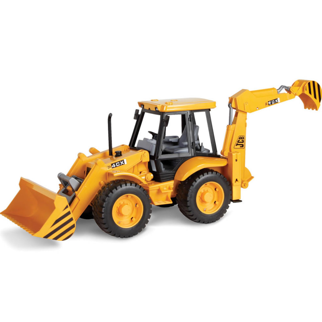 BRUDER MACK GRANITE TRUCK W LOW LOADER AND JCB BACKHOE LOADER