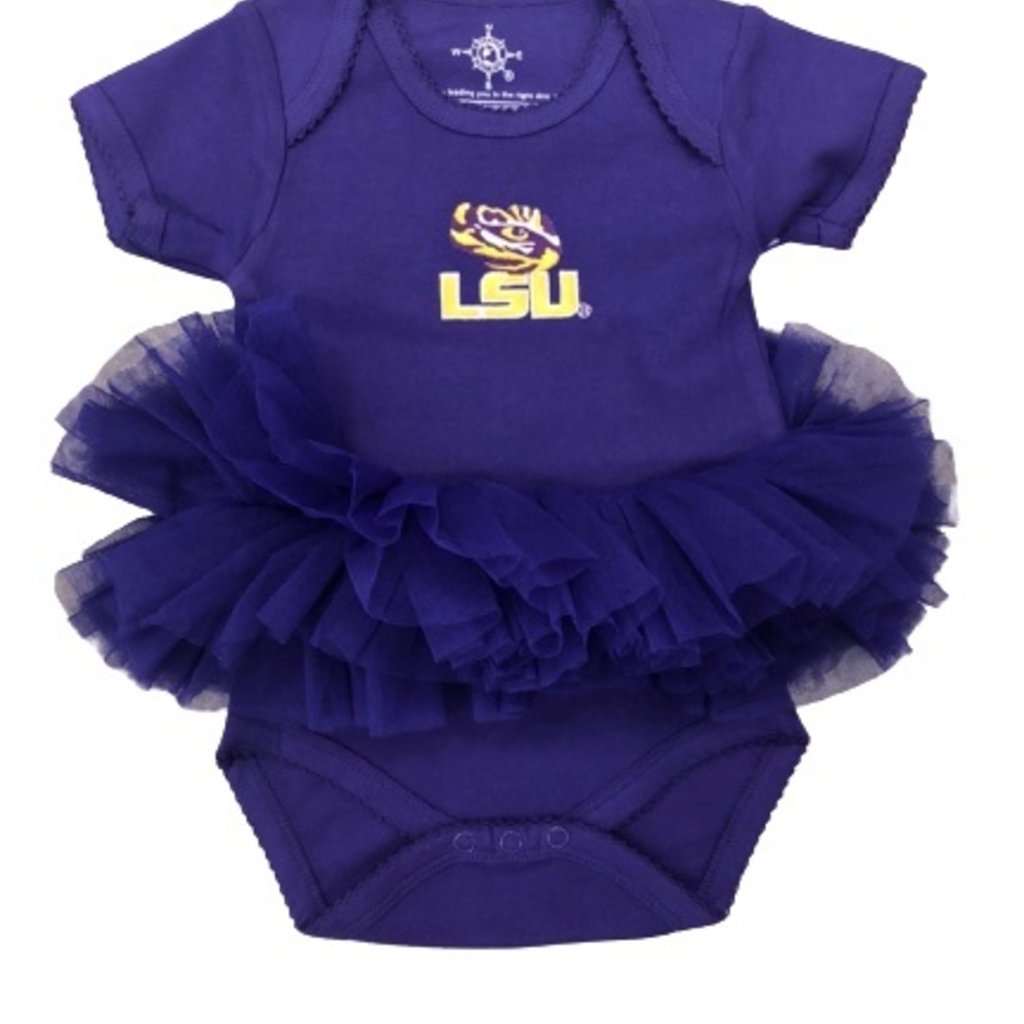 CREATIVE KNITWEAR TUTU BODYSUIT- LSU