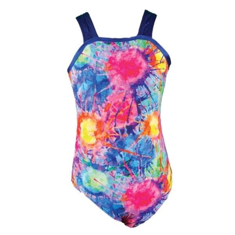 ROYAL PAINT SPLATTER LEOTARD