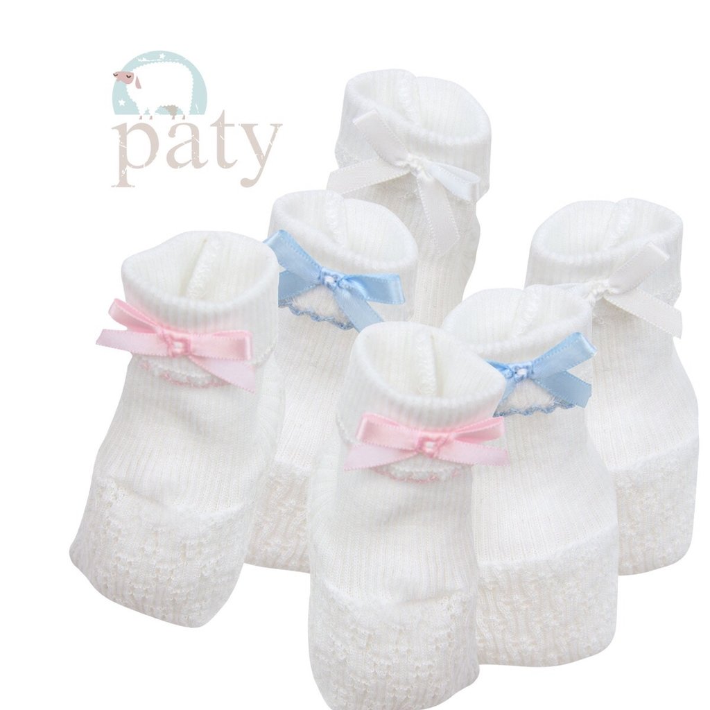 PATY BOOTIES WITH BOW AND TRIM