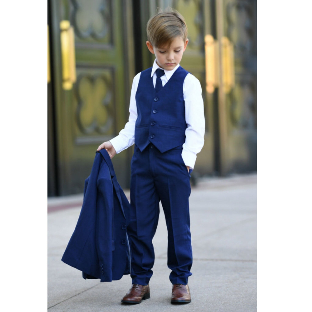 BOY'S SLIM FIT 5 PIECE SUIT