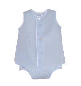 BABY SEN BLUE BLANCHE BOY DIAPER SET