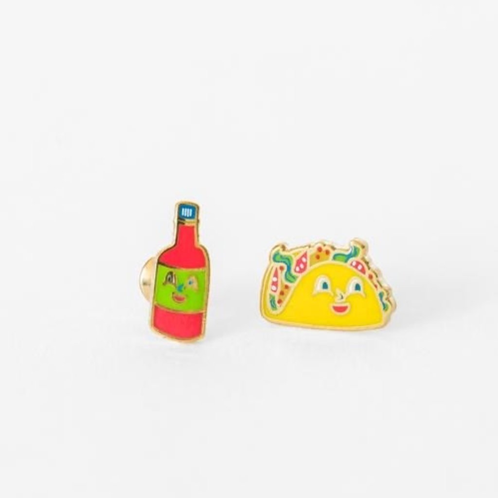 YELLOW OWL WORKSHOP EARRINGS - TACO AND HOT SAUCE